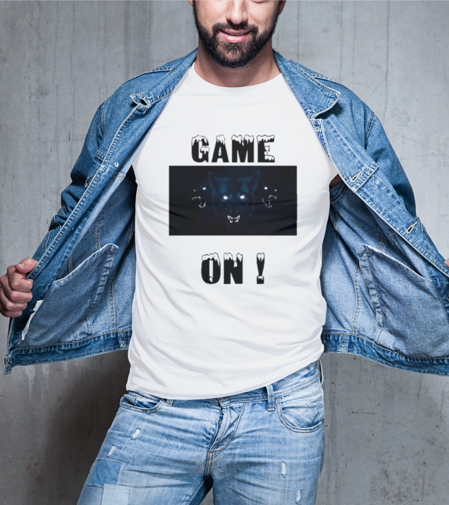 Wolvesden Game On Fierce Trio Wolf Face T-Shirt