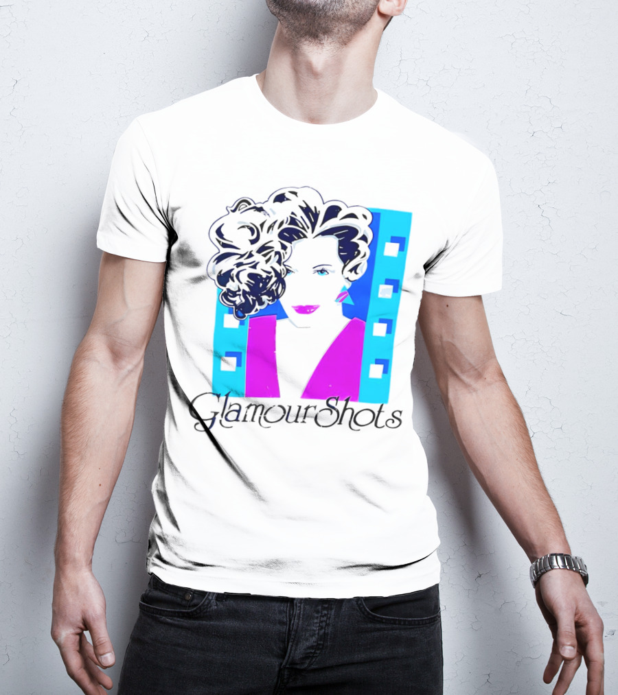 Retro 80s Glamour Shots Abstract T-Shirt