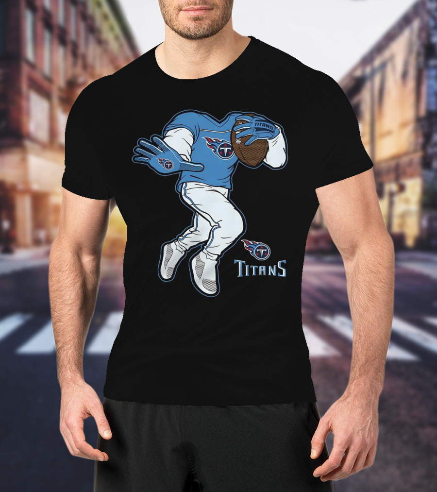 Tennessee Titans Stiff Arm Football Player T-Shirt