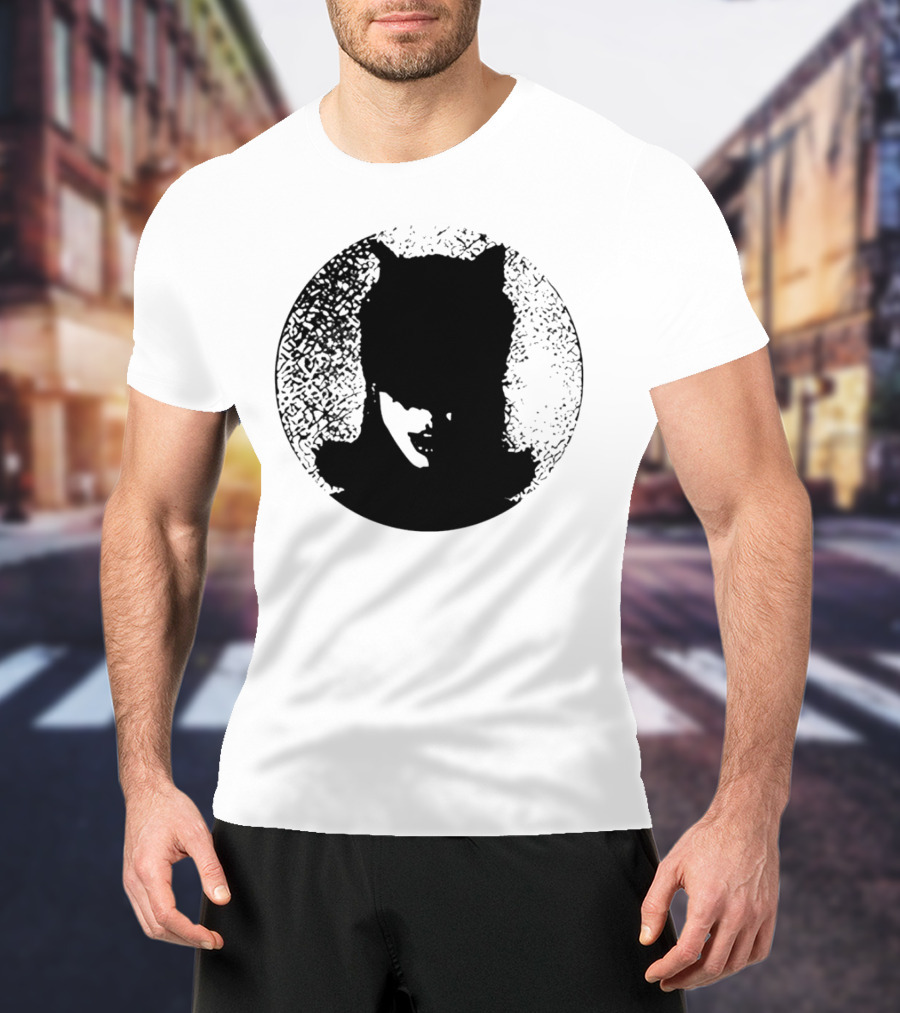 Batwoman The Boy Is Mine Dark Silhouette Circle T-Shirt