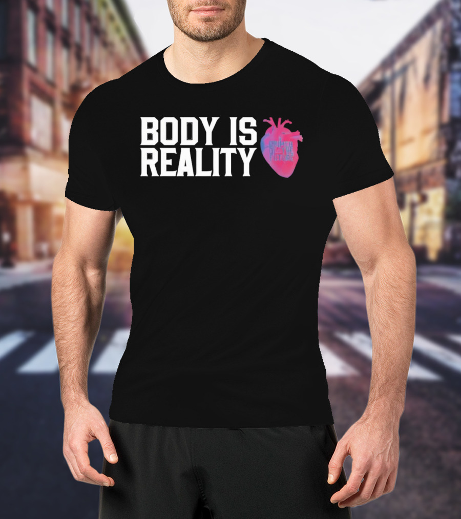 Body Is Reality Crimes Of The Future Heart T-Shirt