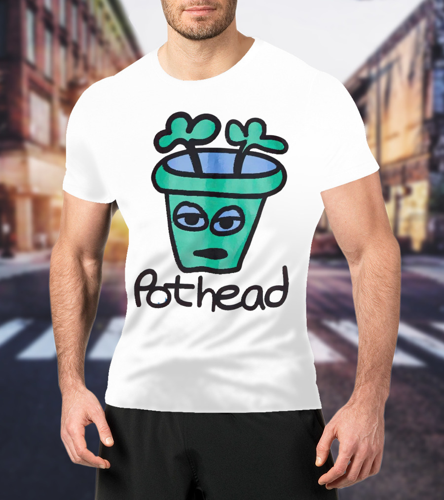 For The Homies Pothead Plant Cartoon T-Shirt