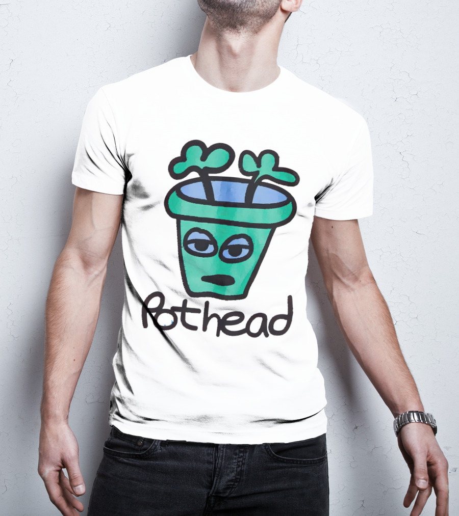 For The Homies Pothead Plant Cartoon T-Shirt