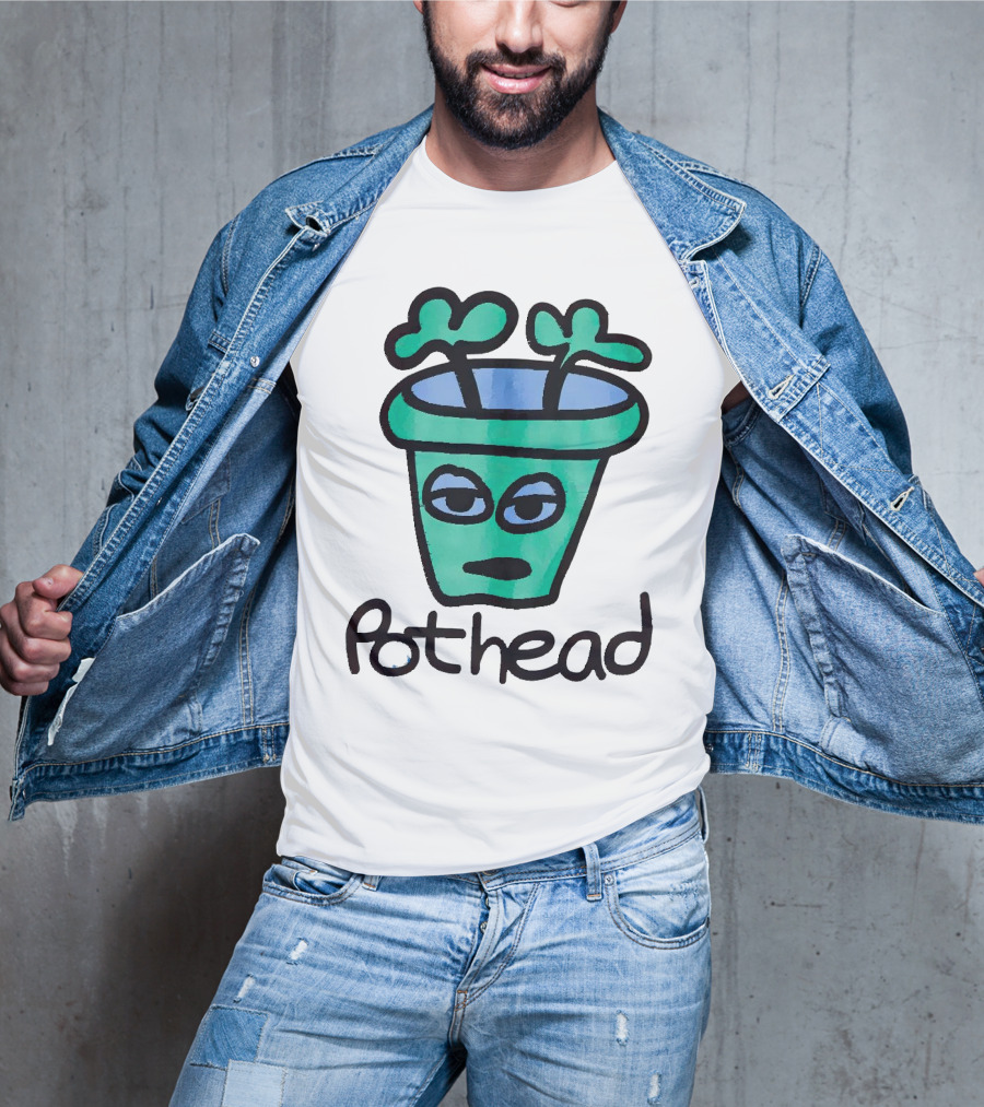 For The Homies Pothead Plant Cartoon T-Shirt