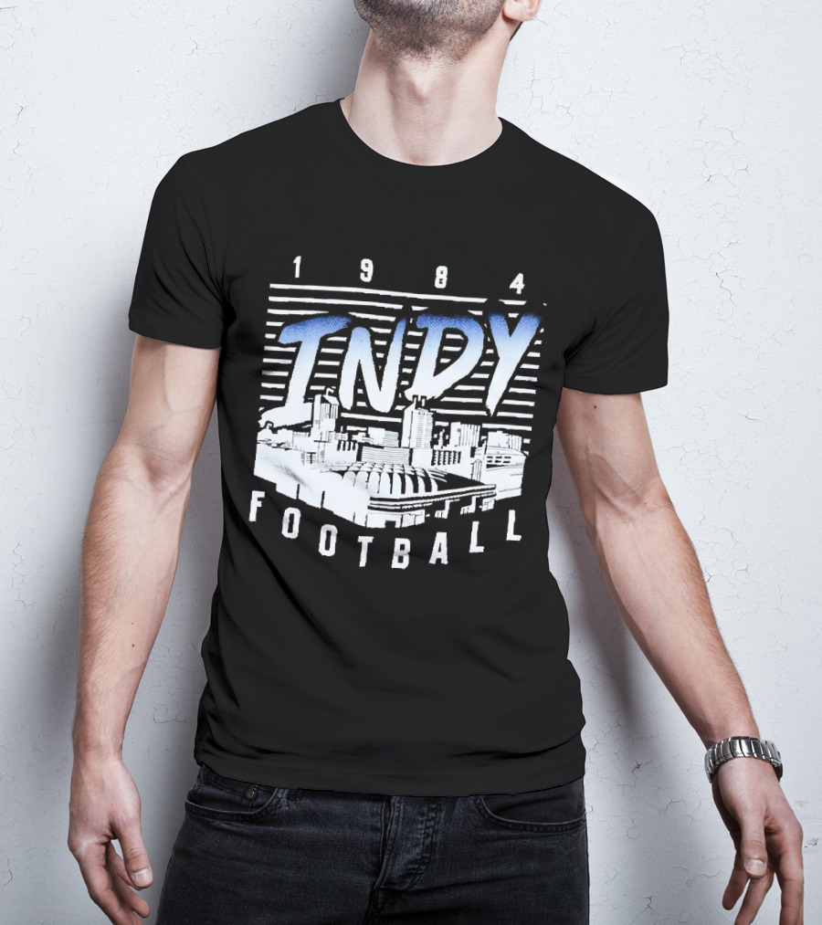 1984 Indy Football Skyline T-Shirt