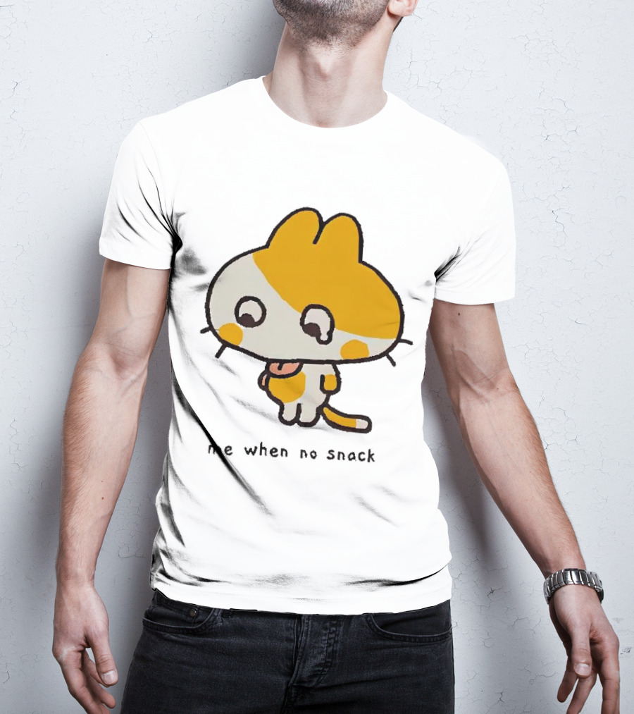 Liliuhms Me When No Snack Cat Cute Character T-Shirt