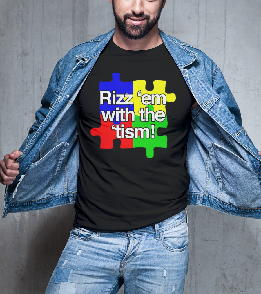 Rizz 'em With The ’Tism Puzzle Pieces T-Shirt