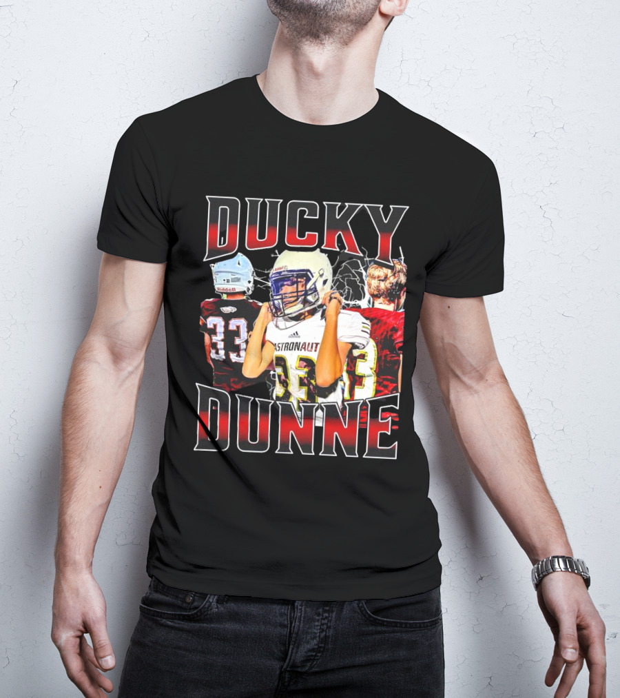 Ducky Dunne Astronaut 33 Football Player T-Shirt