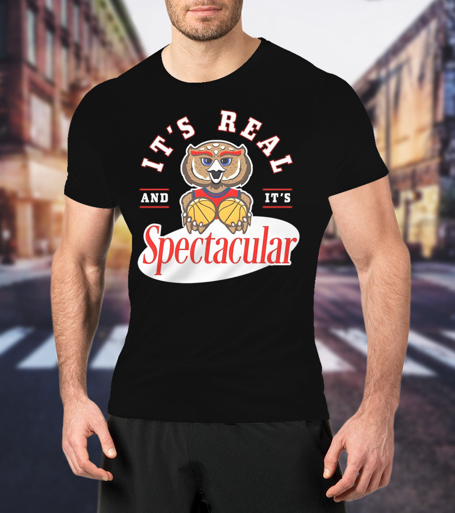 It's Real And It's Spectacular Florida Atlantic Owls Mascot T-Shirt