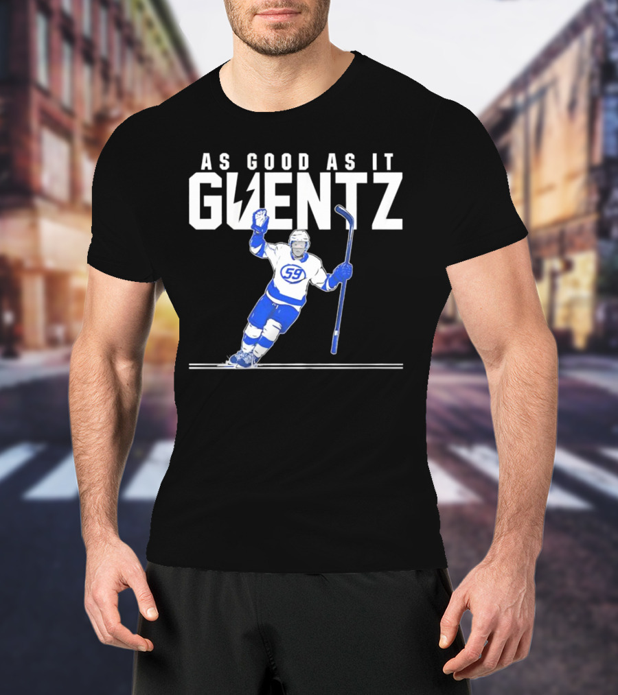 As Good As It Guentz 59 Tampa Bay Lightning Jake Guentzel Hockey Player T-Shirt