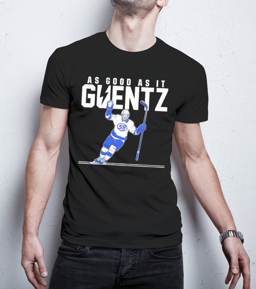 As Good As It Guentz 59 Tampa Bay Lightning Jake Guentzel Hockey Player T-Shirt