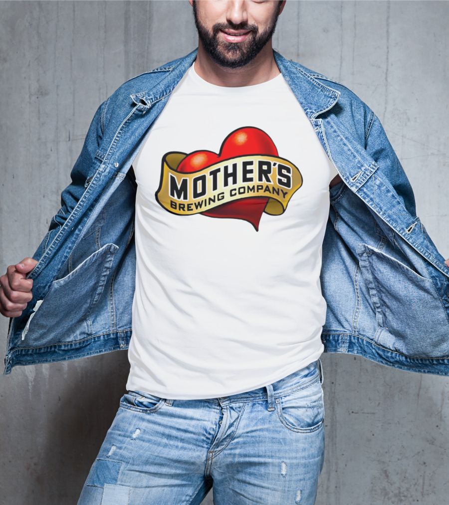 Mother's Brewing Company Heart Red Emblem T-Shirt