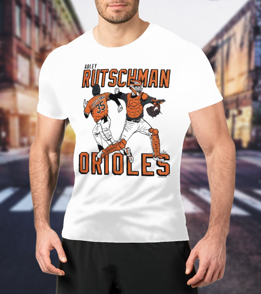 Adley Rutschman Baltimore Orioles #35 MLB Catcher T-Shirt
