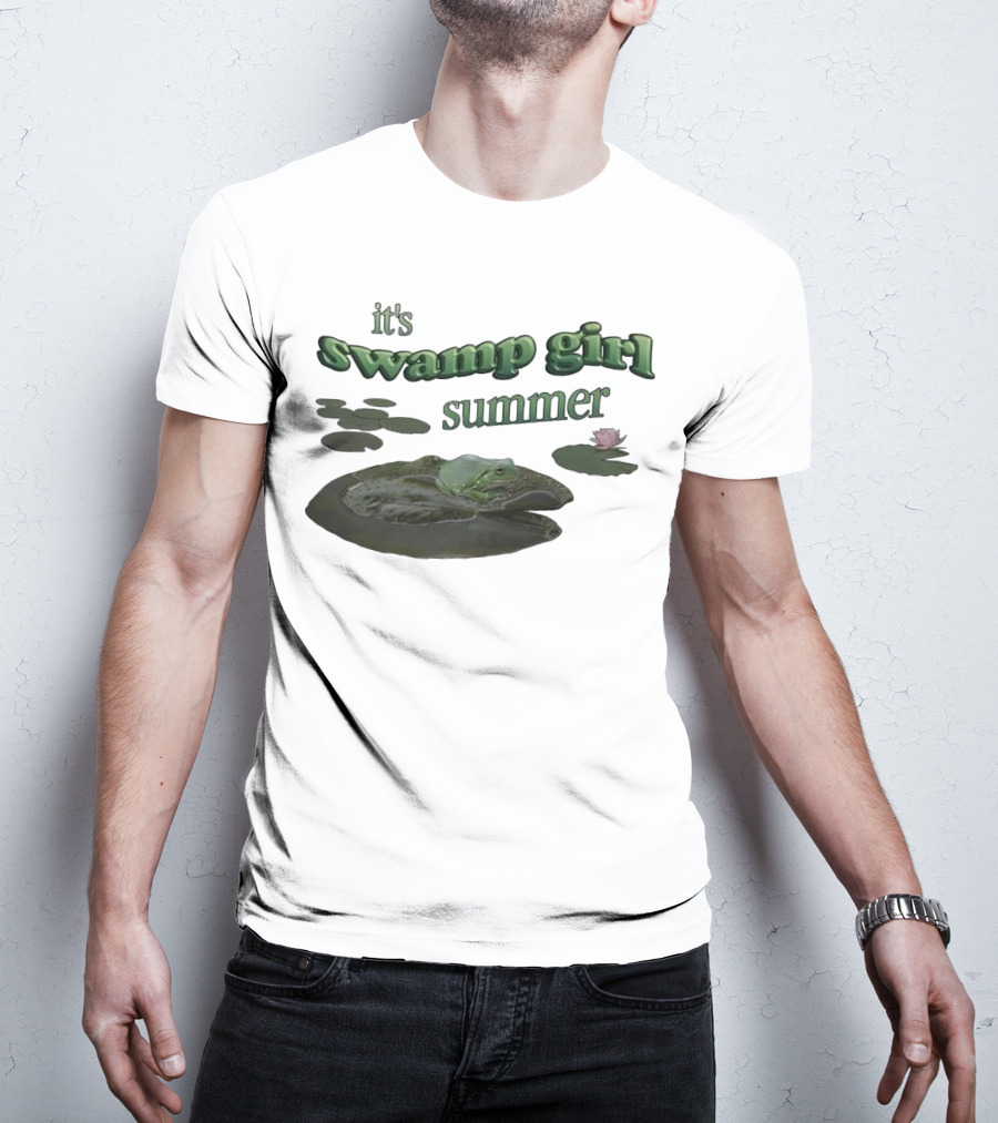 It's Swamp Girl Summer Frog Lily Pads Blossom T-Shirt