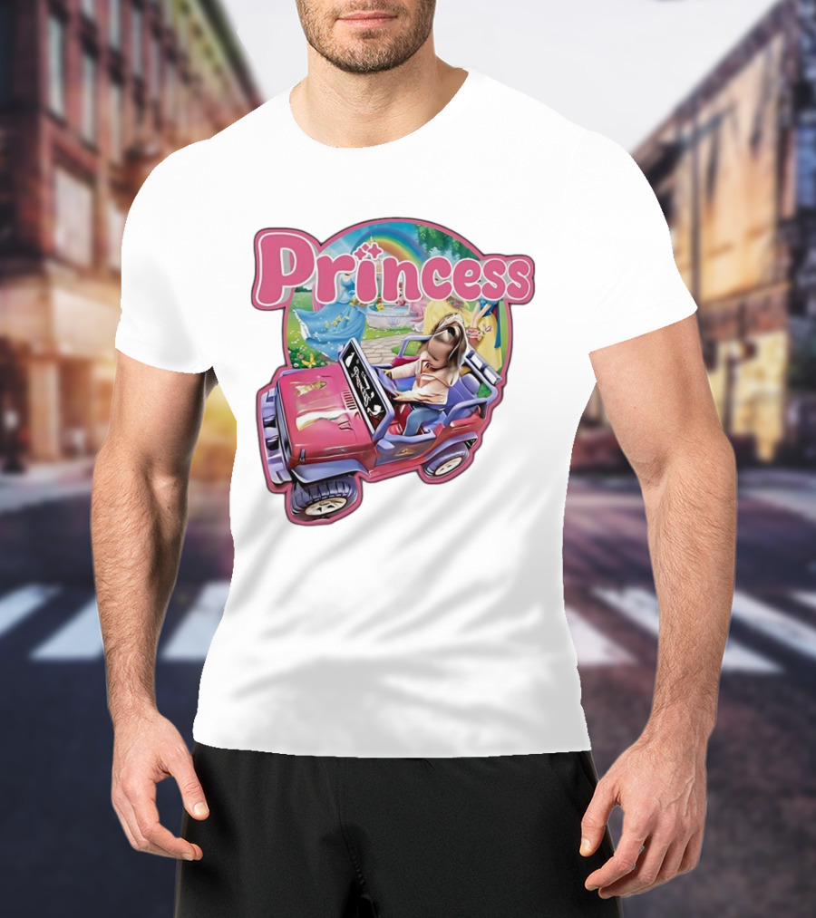 Princess Rainbow Fantasy Adventure Kids Jeep T-Shirt