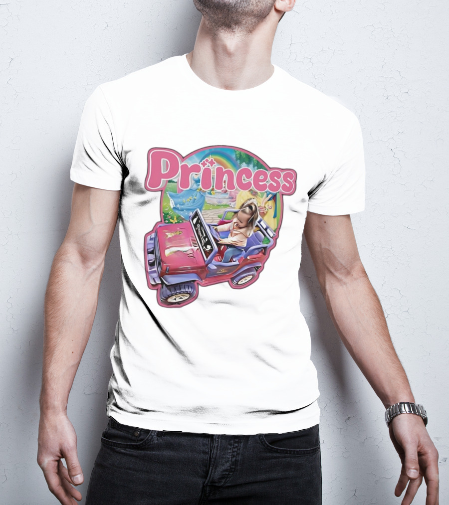 Princess Rainbow Fantasy Adventure Kids Jeep T-Shirt