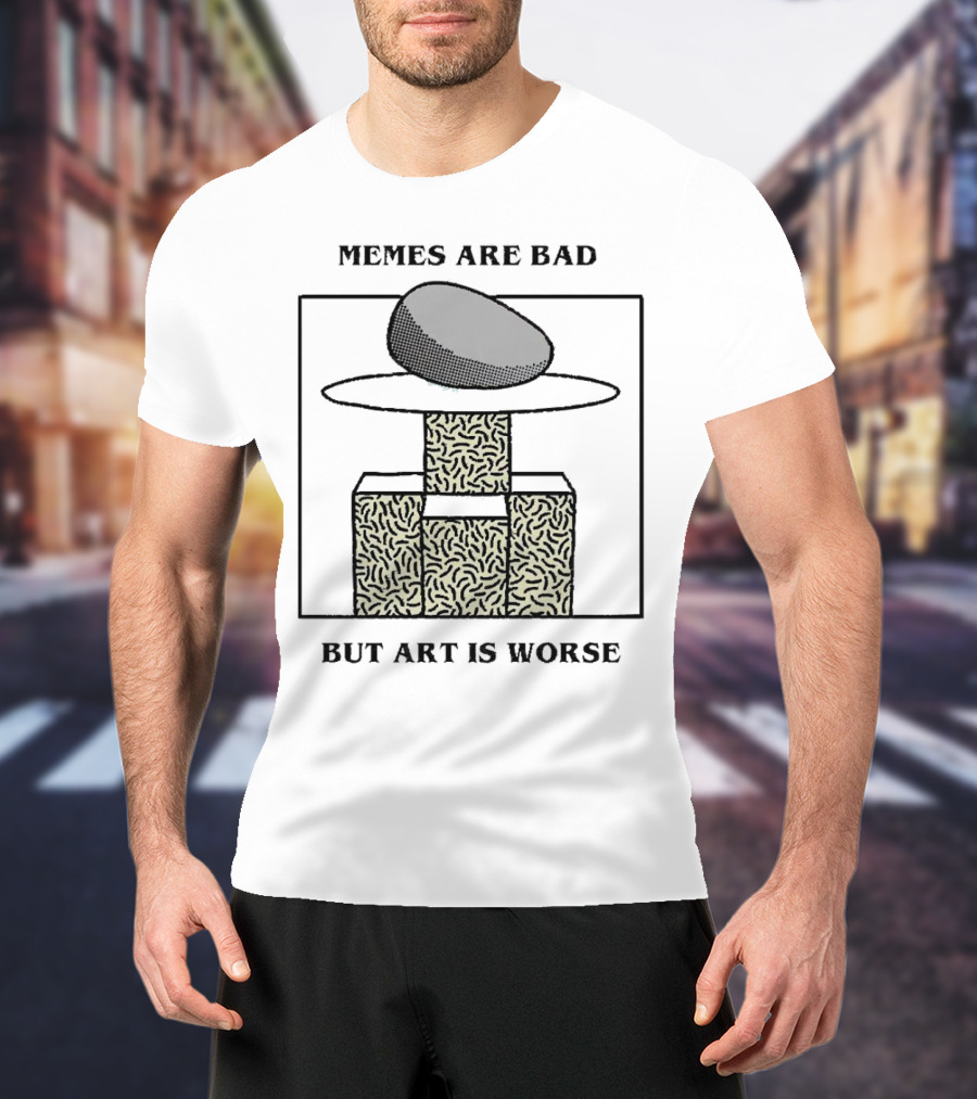 Memes Are Bad But Art Is Worse Abstract Geometric Pattern Hat T-Shirt