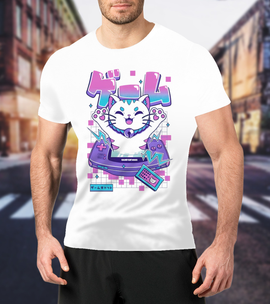 Game Cat Advance Yuri Santos Pereira ゲームキャット T-Shirt
