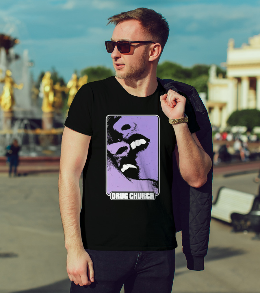 Drug Church Purple Lips Pure Noise T-Shirt