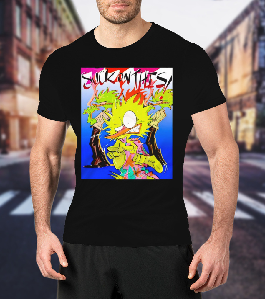 Suck On This Rugrats Reptar And Chuckie Cartoon T-Shirt