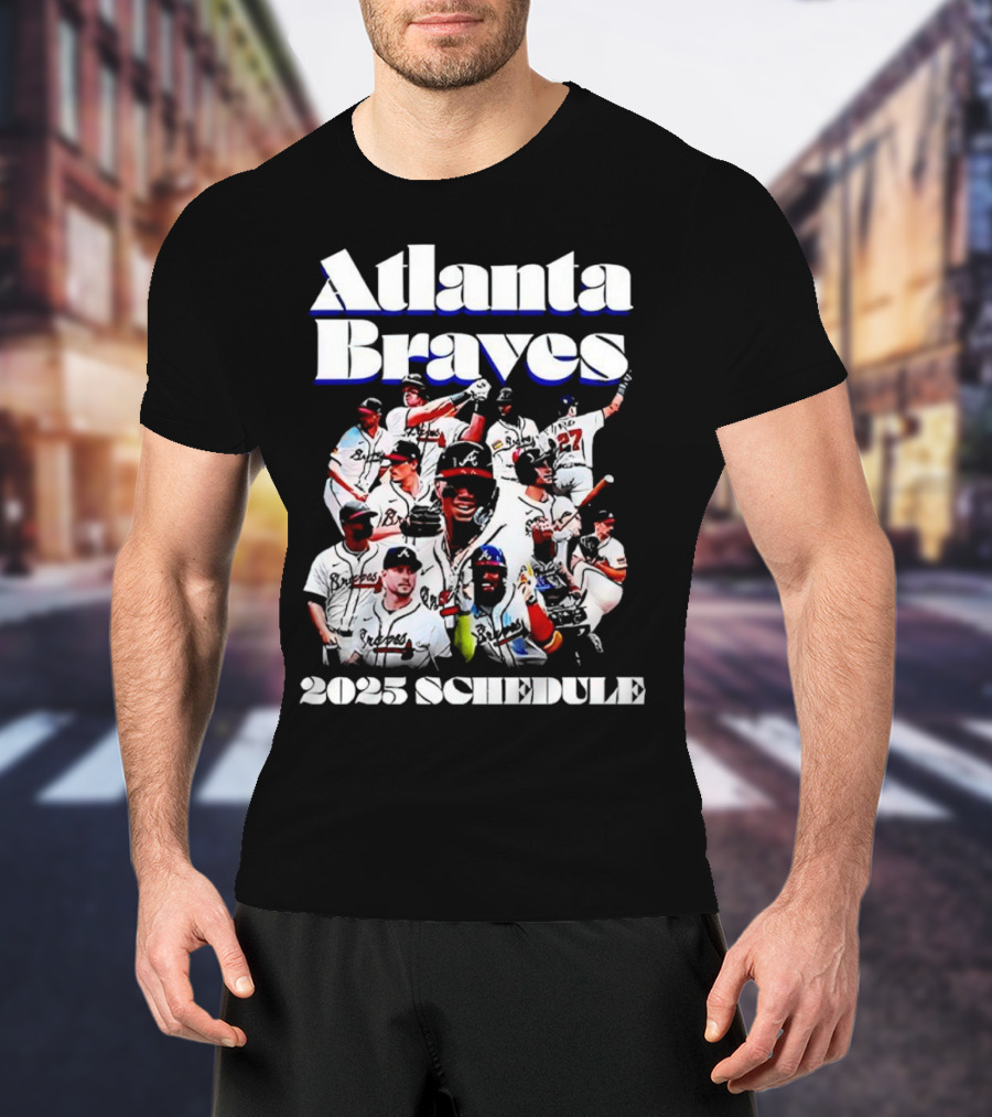 Atlanta Braves 2025 Schedule Team Players T-Shirt