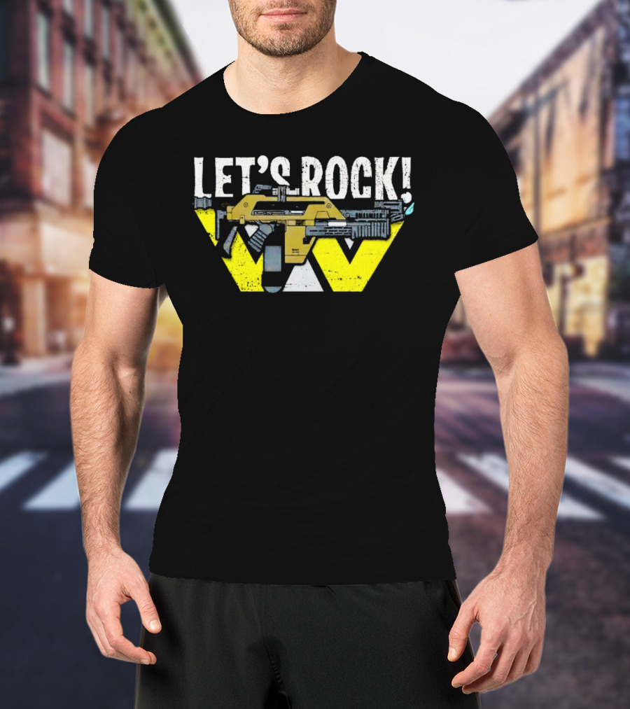 LET'S ROCK Aliens Weyland Yutani Pulse Rifle T-Shirt