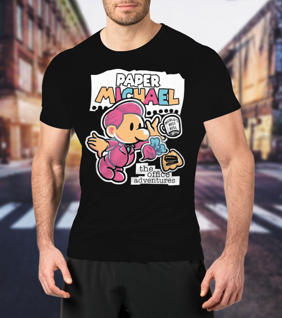 Paper Michael World's Best Boss The Office Adventures T-Shirt