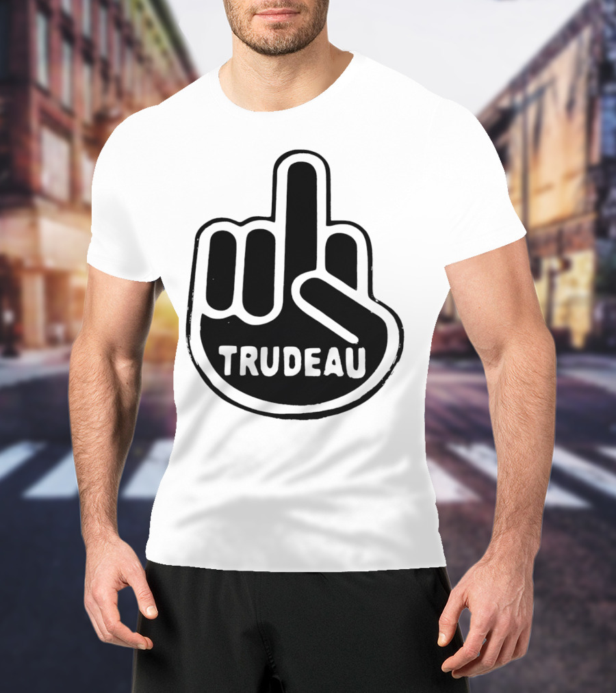 Trudeau Middle Finger Hand Gesture T-Shirt