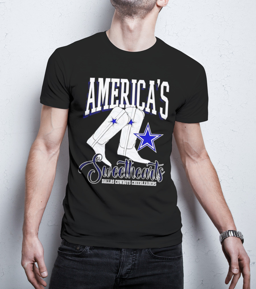 America's Sweethearts Dallas Cowboys Cheerleaders Boots T-Shirt