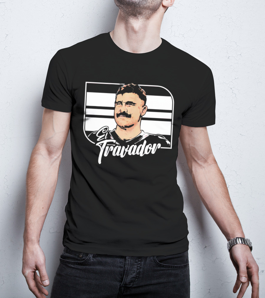 Travis Kelce El Travador NFL Football Player Caricature T-Shirt