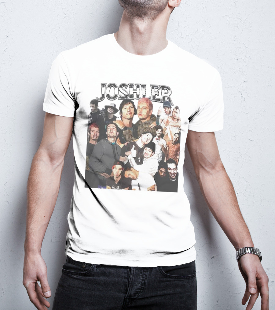 Joshler Collage Of Band Members And Group Poses T-Shirt