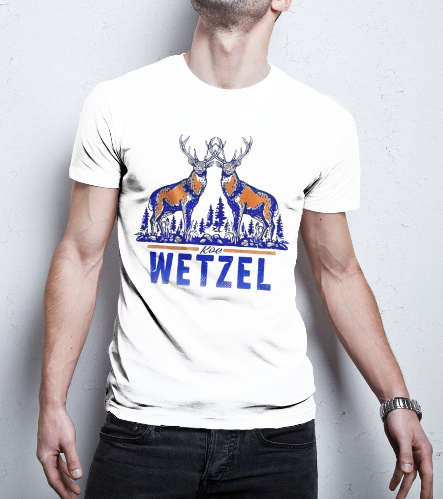 Koe Wetzel Double Deer Forest Blue Orange T-Shirt