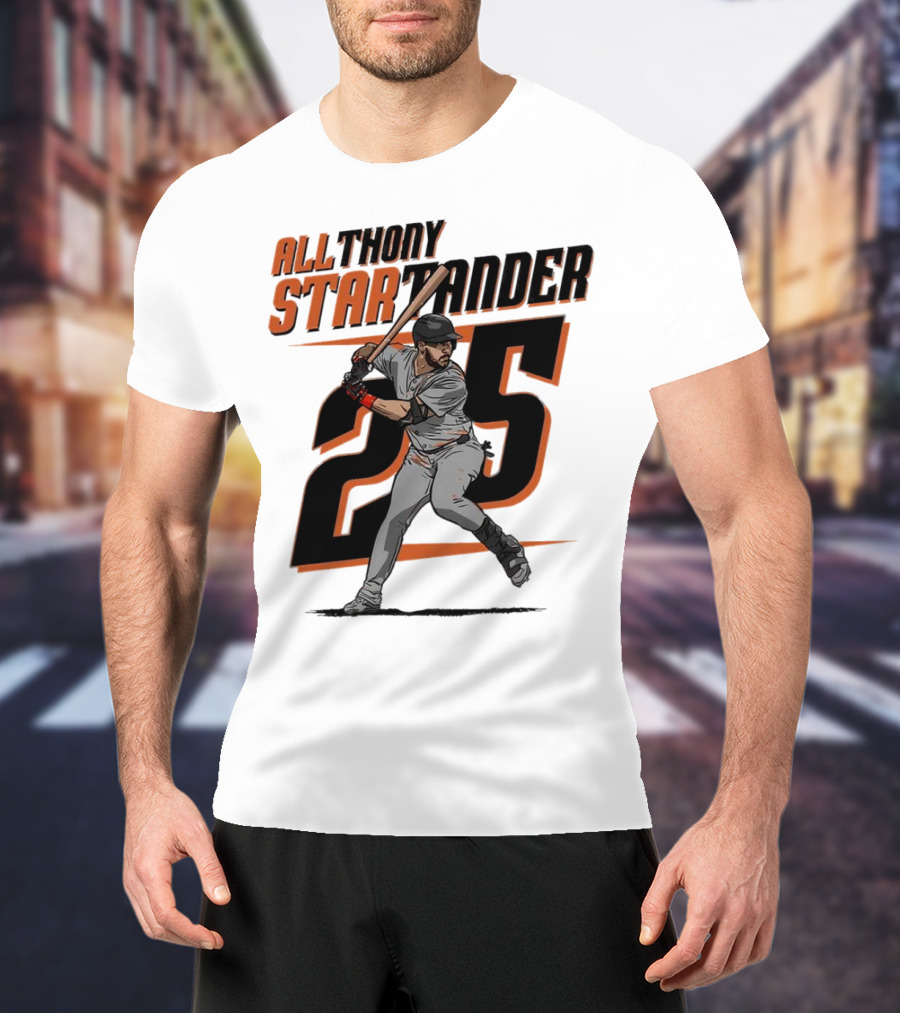Anthony Santander All-Star Baseball Player Number 25 Baltimore T-Shirt