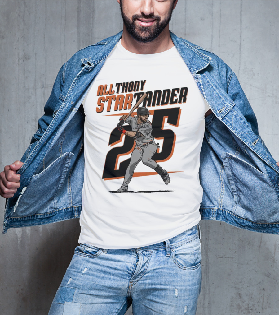 Anthony Santander All-Star Baseball Player Number 25 Baltimore T-Shirt
