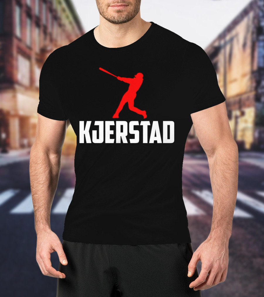 Kjerstad Baseball Player Silhouette Baltimore Orioles T-Shirt