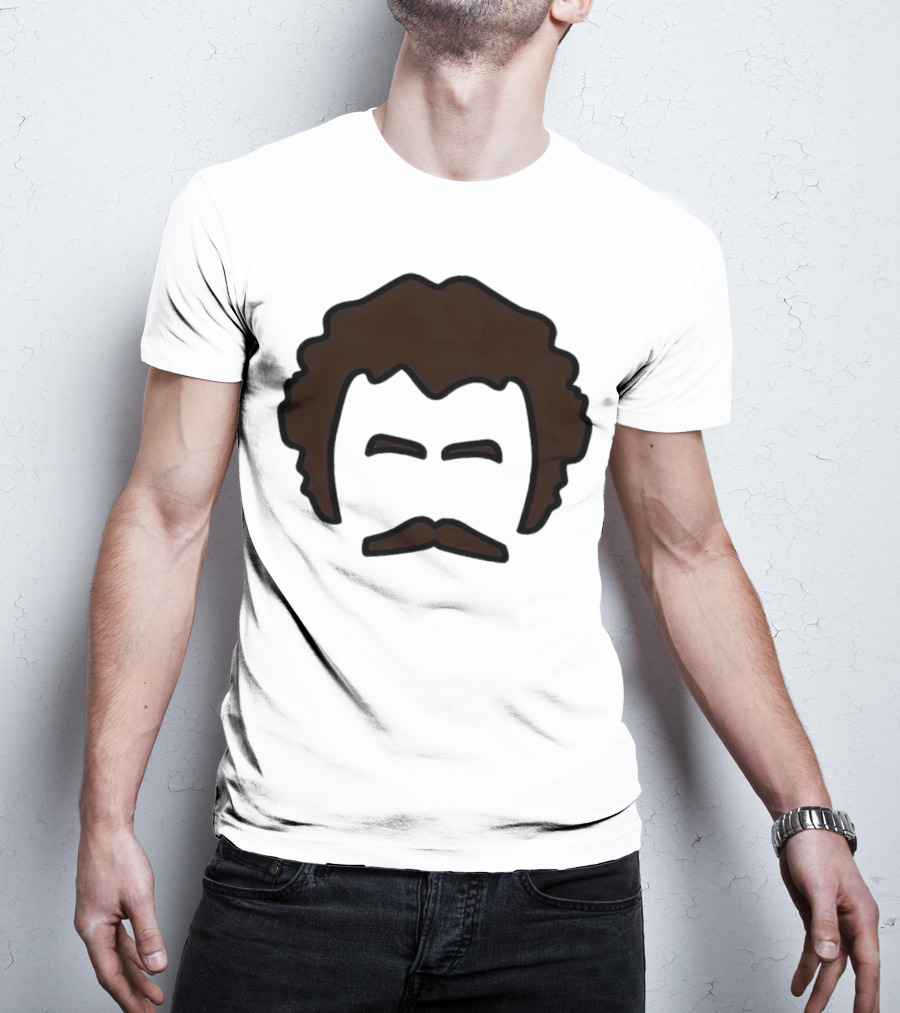 John Oates Mustache Hair T-Shirt
