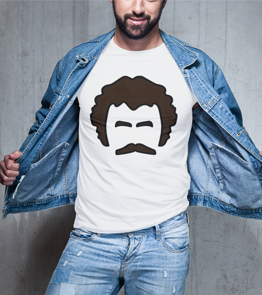 John Oates Mustache Hair T-Shirt