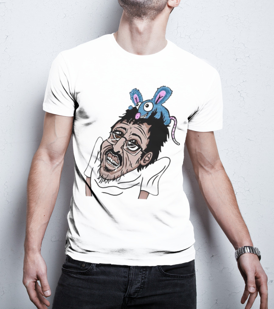 Ricky Berwick With Cartoon Rat On Head T-Shirt