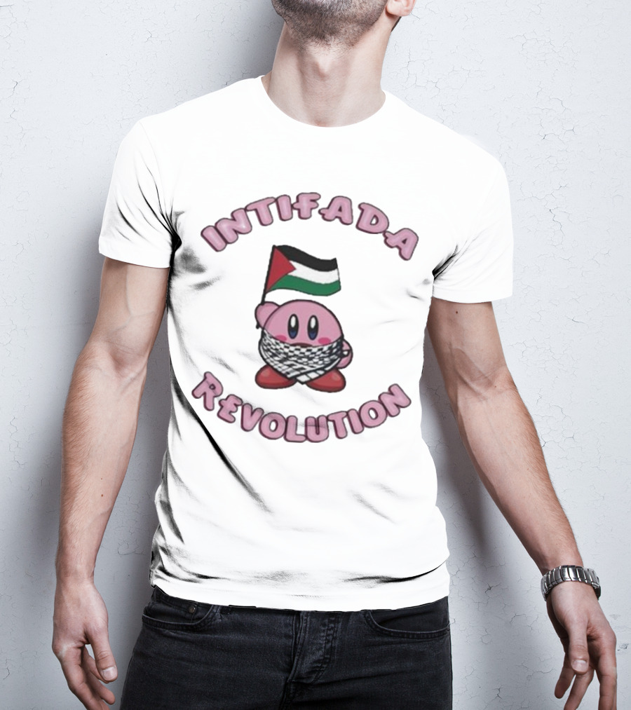 Intifada Revolution Palestinian Flag Kirbo Character T-Shirt