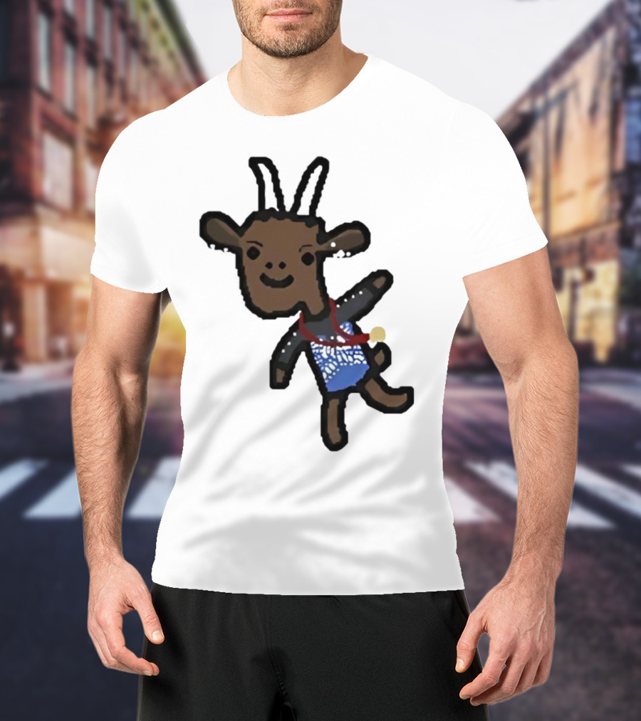 Goat Wearing Medal Inspired By Gymnastics Champion T-Shirt