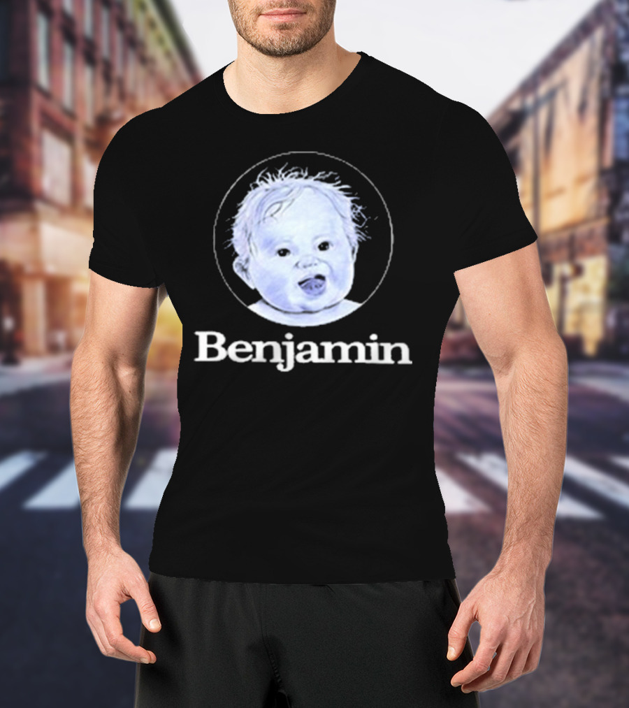 Garrett Watts Baby Benjamin Funny Sketch Drawing T-Shirt