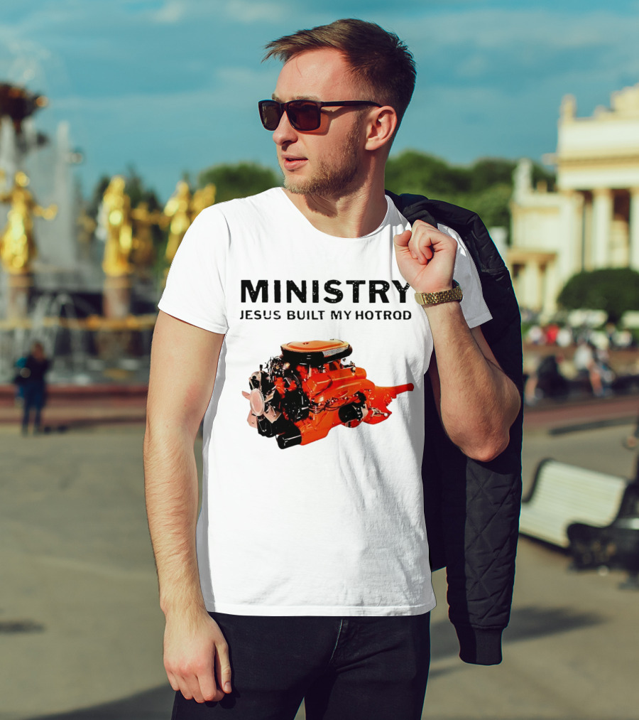 MINISTRY Jesus Built My Hotrod Vintage Engine T-Shirt