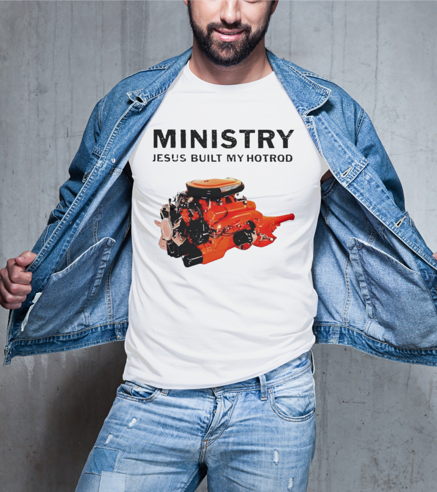 MINISTRY Jesus Built My Hotrod Vintage Engine T-Shirt