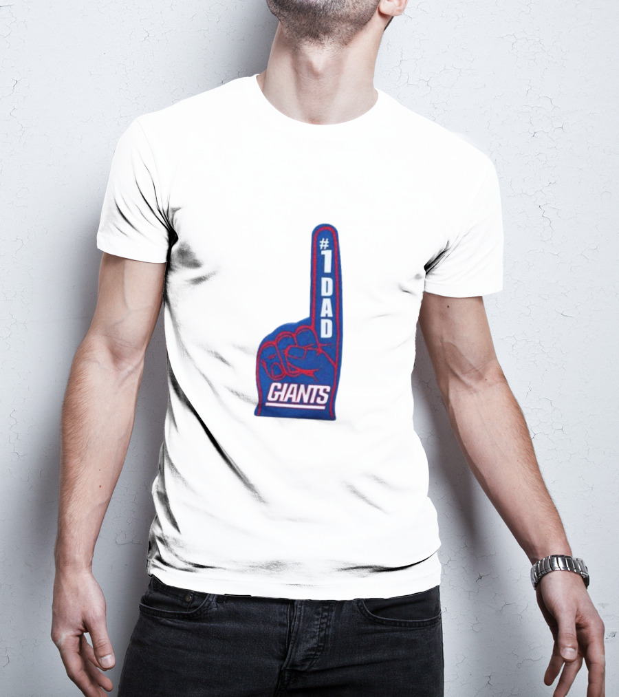 1 Dad Giants New York Giants Happy Father’s Day T-Shirt