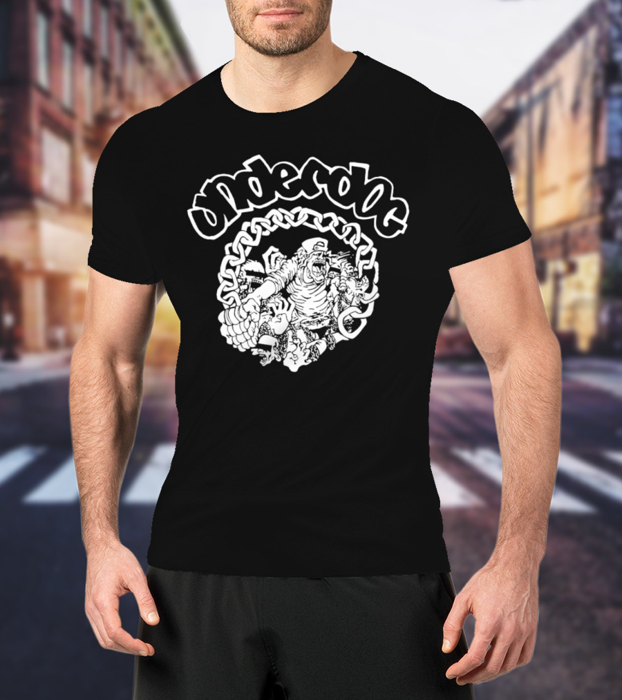 Underdog Graphic With Chains And Characters T-Shirt
