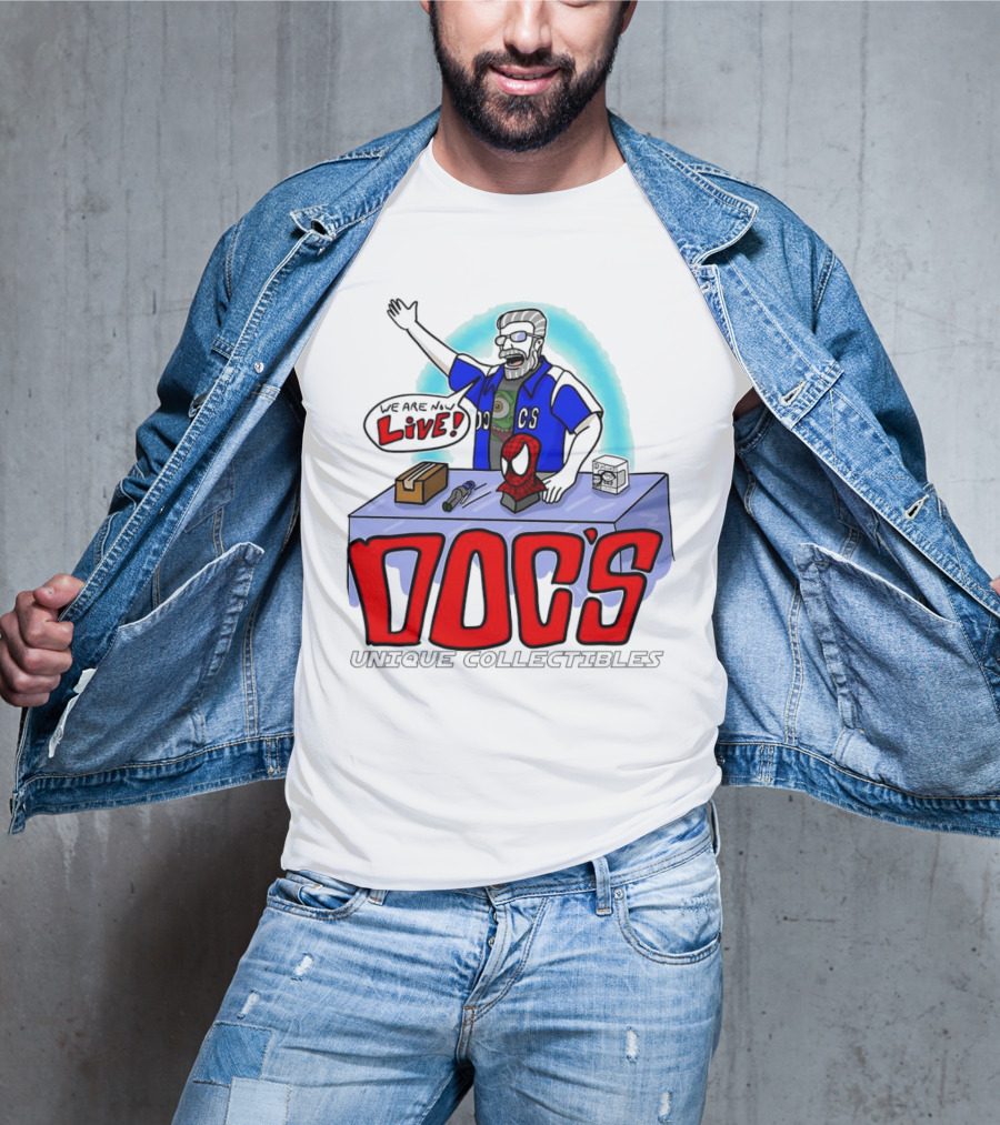 Doc's Unique Collectibles We Are Now Live T-Shirt