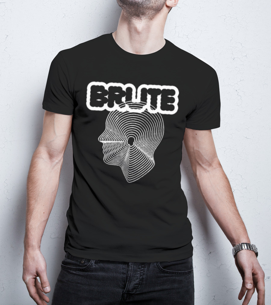 Brute Strength Brute Big Head Optical Illusion Text Proportioned Head T-Shirt
