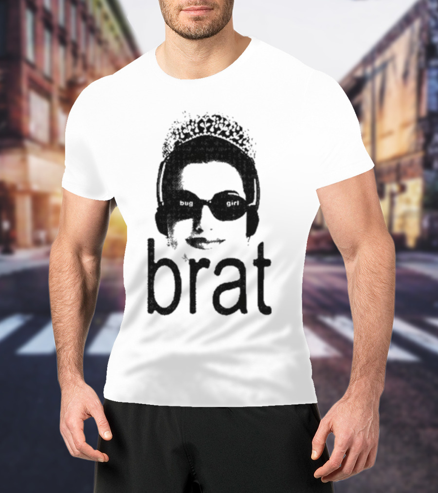 Buggirl200 Bug Girl Brat Sunglasses Crowned Headset T-Shirt