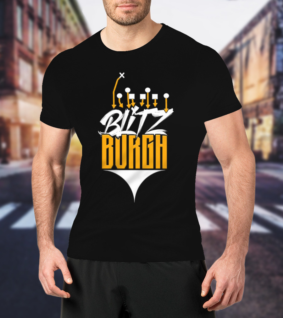 Pittsburgh Steelers Blitzburgh Football Play T-Shirt