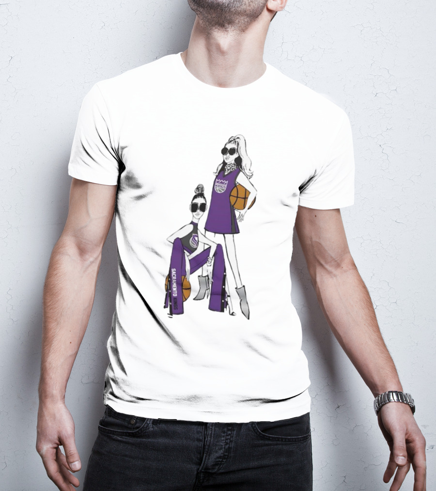 Sacramento Kings G-III 4Her Basketball Girls Fashion T-Shirt